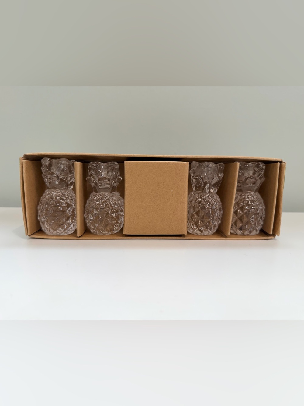 Williams Sonoma Pineapple Candle Holders Set of 4 Preppy Coastal Home Decor